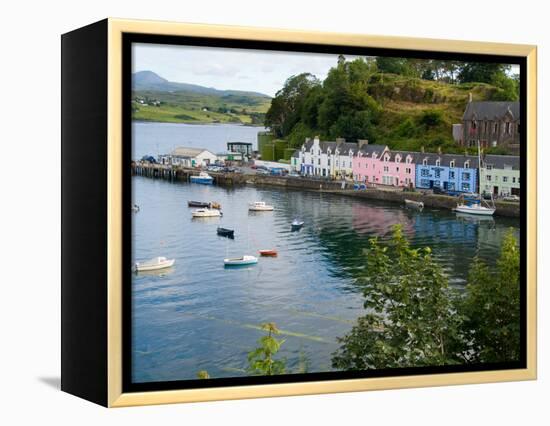 Port and Sailboats in Village of Portree, Isle of Skye, Western Highlands, Scotland-Bill Bachmann-Framed Premier Image Canvas