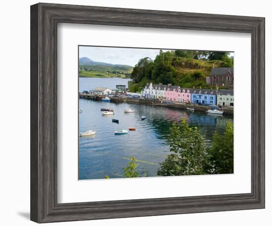 Port and Sailboats in Village of Portree, Isle of Skye, Western Highlands, Scotland-Bill Bachmann-Framed Photographic Print