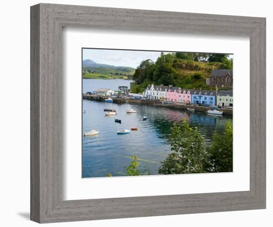 Port and Sailboats in Village of Portree, Isle of Skye, Western Highlands, Scotland-Bill Bachmann-Framed Photographic Print