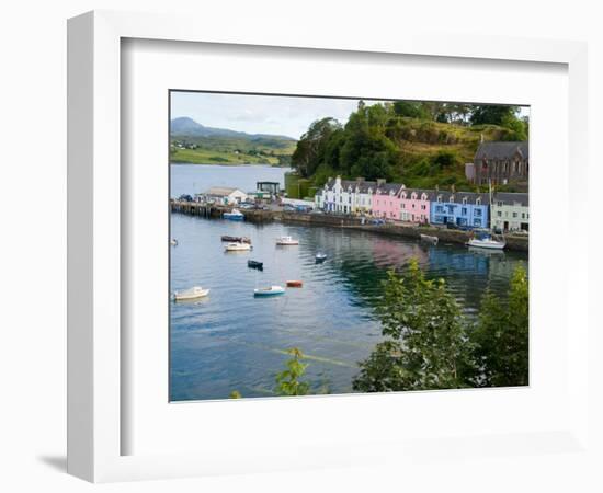 Port and Sailboats in Village of Portree, Isle of Skye, Western Highlands, Scotland-Bill Bachmann-Framed Photographic Print