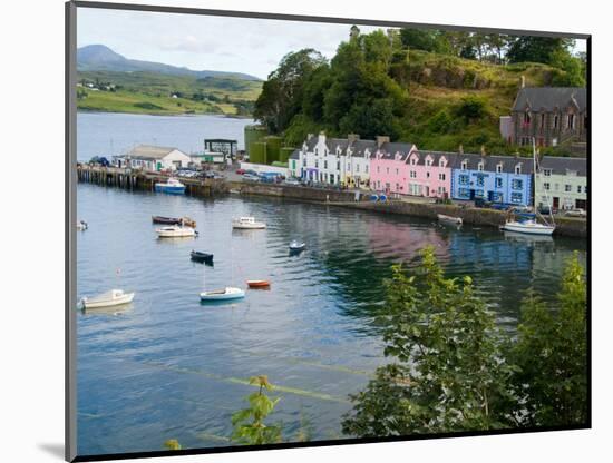 Port and Sailboats in Village of Portree, Isle of Skye, Western Highlands, Scotland-Bill Bachmann-Mounted Photographic Print