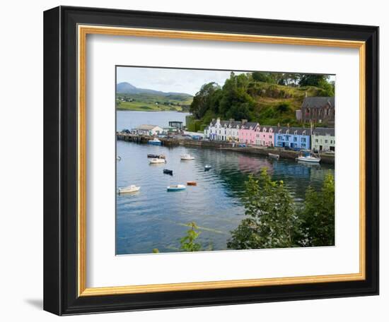 Port and Sailboats in Village of Portree, Isle of Skye, Western Highlands, Scotland-Bill Bachmann-Framed Photographic Print