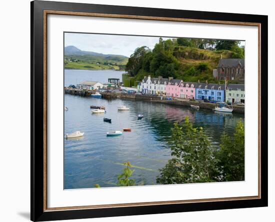 Port and Sailboats in Village of Portree, Isle of Skye, Western Highlands, Scotland-Bill Bachmann-Framed Photographic Print