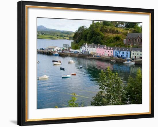 Port and Sailboats in Village of Portree, Isle of Skye, Western Highlands, Scotland-Bill Bachmann-Framed Photographic Print