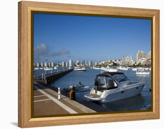 Port and Sailing Boats, Punta Del Este, Uruguay-Demetrio Carrasco-Framed Premier Image Canvas