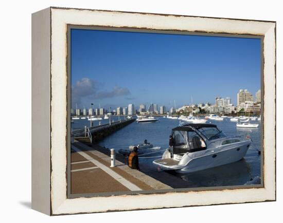 Port and Sailing Boats, Punta Del Este, Uruguay-Demetrio Carrasco-Framed Premier Image Canvas
