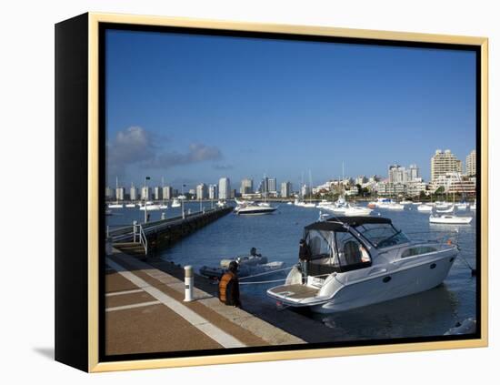 Port and Sailing Boats, Punta Del Este, Uruguay-Demetrio Carrasco-Framed Premier Image Canvas