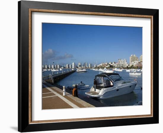 Port and Sailing Boats, Punta Del Este, Uruguay-Demetrio Carrasco-Framed Photographic Print