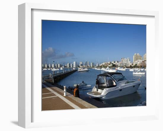 Port and Sailing Boats, Punta Del Este, Uruguay-Demetrio Carrasco-Framed Photographic Print