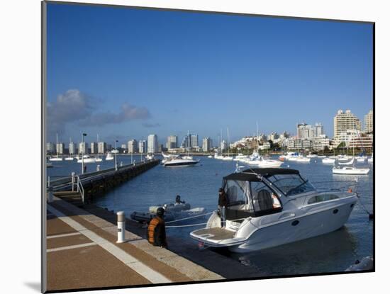 Port and Sailing Boats, Punta Del Este, Uruguay-Demetrio Carrasco-Mounted Photographic Print