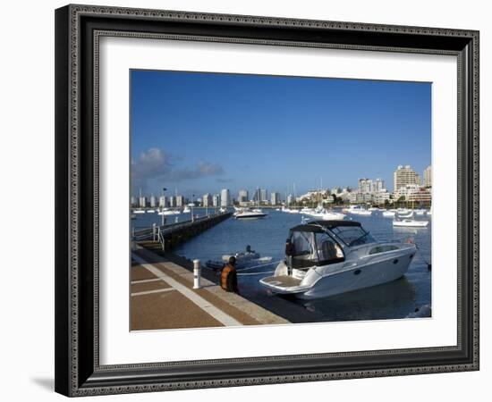 Port and Sailing Boats, Punta Del Este, Uruguay-Demetrio Carrasco-Framed Photographic Print