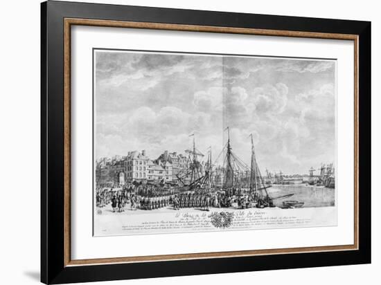 Port and Town of Le Havre, Seen from the Tower of Francois I, Series of 'Les Ports De France'-Claude Joseph Vernet-Framed Giclee Print