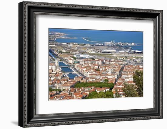 Port and Town, Sete, Herault, Languedoc-Roussillon Region, France, Europe-Guy Thouvenin-Framed Photographic Print