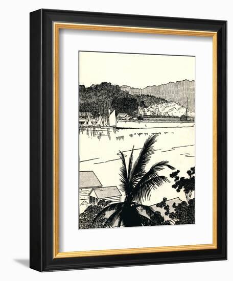 'Port Antonio, Jamaica', 1912-Charles Robinson-Framed Giclee Print