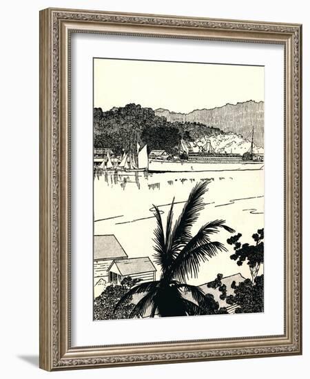 'Port Antonio, Jamaica', 1912-Charles Robinson-Framed Giclee Print