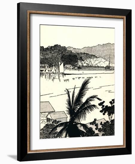 'Port Antonio, Jamaica', 1912-Charles Robinson-Framed Giclee Print