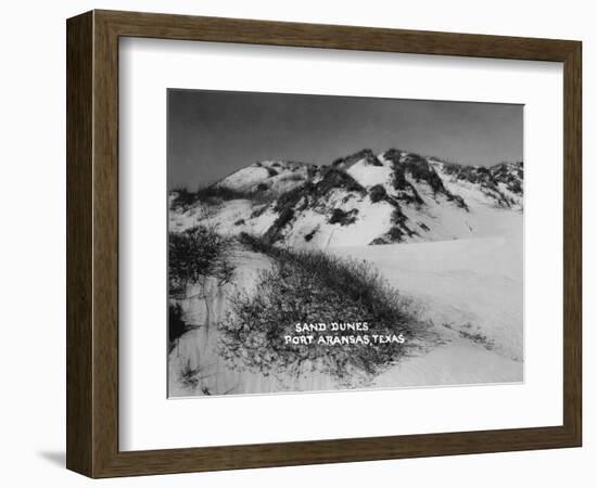 Port Aransas, Texas - Sand Dunes-Lantern Press-Framed Art Print