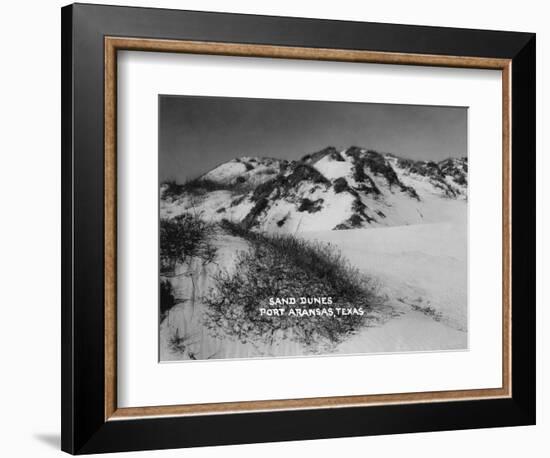 Port Aransas, Texas - Sand Dunes-Lantern Press-Framed Art Print