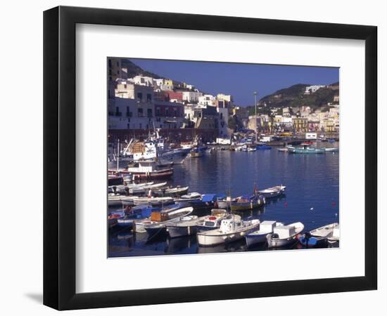 Port at Village of Ponza, Pontine Islands, Italy-Connie Ricca-Framed Photographic Print
