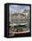 Port Barges on Douro River, with City Beyond, Oporto (Porto), Portugal-Upperhall-Framed Premier Image Canvas