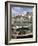 Port Barges on Douro River, with City Beyond, Oporto (Porto), Portugal-Upperhall-Framed Photographic Print