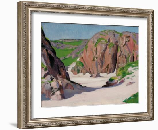 Port Bhan, Iona, C.1922-Francis Campbell Boileau Cadell-Framed Giclee Print