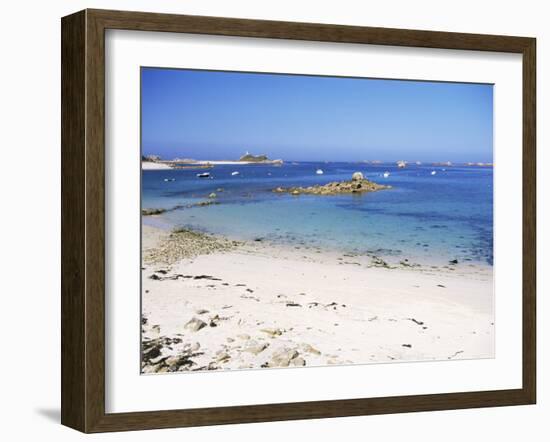 Port-Blanc, Cote De Granit Rose, Cotes d'Amor, Brittany, France-David Hughes-Framed Photographic Print