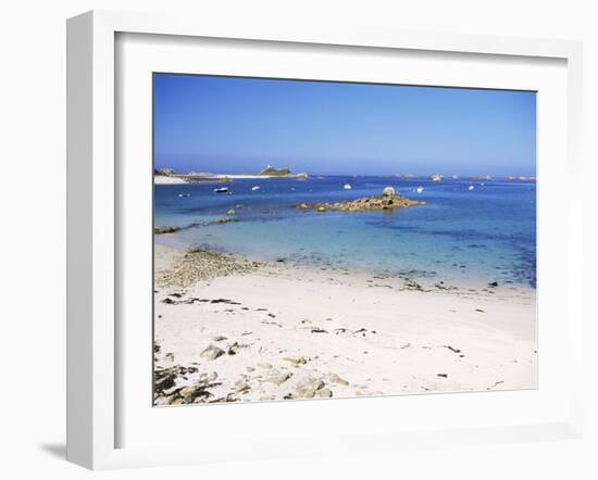 Port-Blanc, Cote De Granit Rose, Cotes d'Amor, Brittany, France-David Hughes-Framed Photographic Print