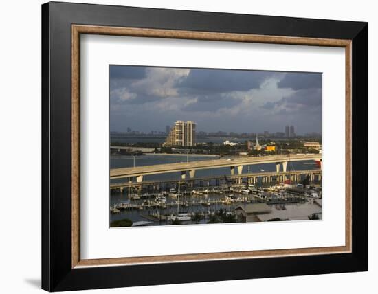 Port Boulevard and Bayside Marina, Downtown, Miami, Florida, Usa-Sergio Pitamitz-Framed Photographic Print