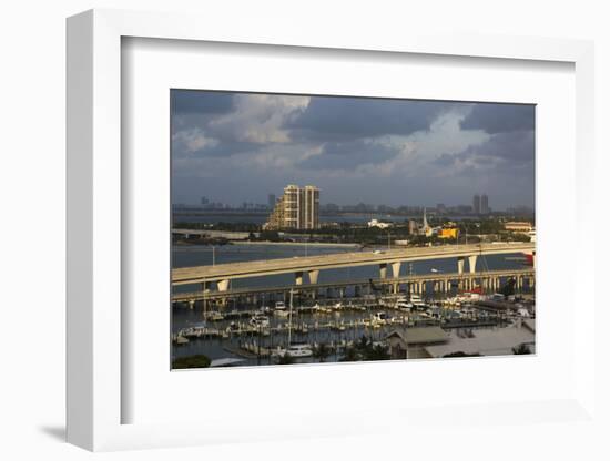 Port Boulevard and Bayside Marina, Downtown, Miami, Florida, Usa-Sergio Pitamitz-Framed Photographic Print