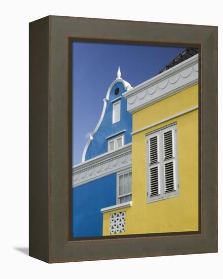 Port Building, Scharloo, Willemstad, Curacao, Netherlands Antilles, Caribbean-Walter Bibikow-Framed Premier Image Canvas