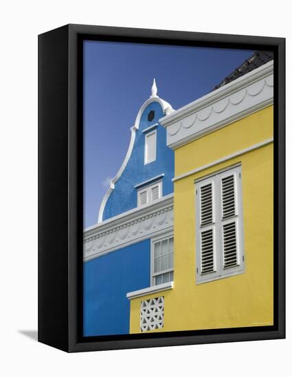 Port Building, Scharloo, Willemstad, Curacao, Netherlands Antilles, Caribbean-Walter Bibikow-Framed Premier Image Canvas