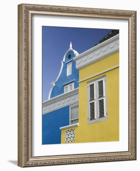 Port Building, Scharloo, Willemstad, Curacao, Netherlands Antilles, Caribbean-Walter Bibikow-Framed Photographic Print