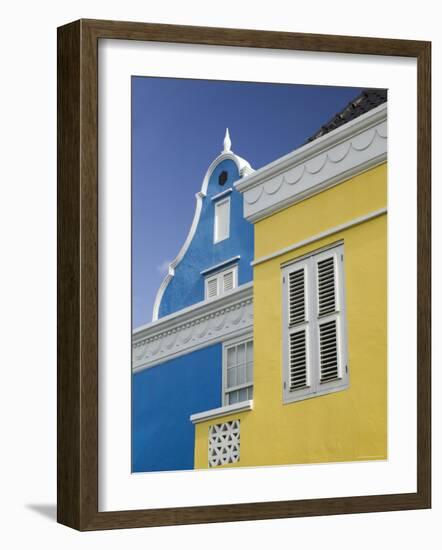 Port Building, Scharloo, Willemstad, Curacao, Netherlands Antilles, Caribbean-Walter Bibikow-Framed Photographic Print