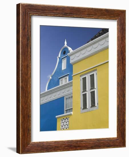 Port Building, Scharloo, Willemstad, Curacao, Netherlands Antilles, Caribbean-Walter Bibikow-Framed Photographic Print