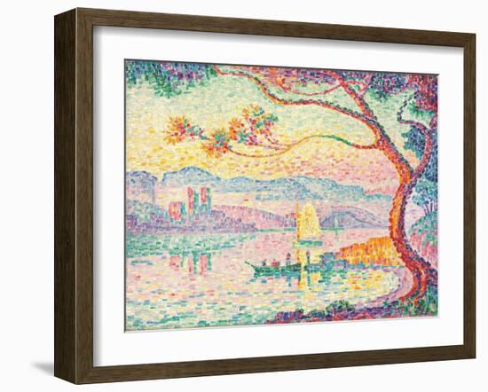 Port D'antibes, 1917 (Oil on Canvas)-Paul Signac-Framed Giclee Print