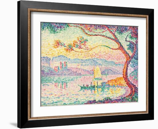 Port D'antibes, 1917 (Oil on Canvas)-Paul Signac-Framed Giclee Print