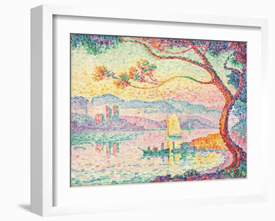 Port D'antibes, 1917 (Oil on Canvas)-Paul Signac-Framed Giclee Print