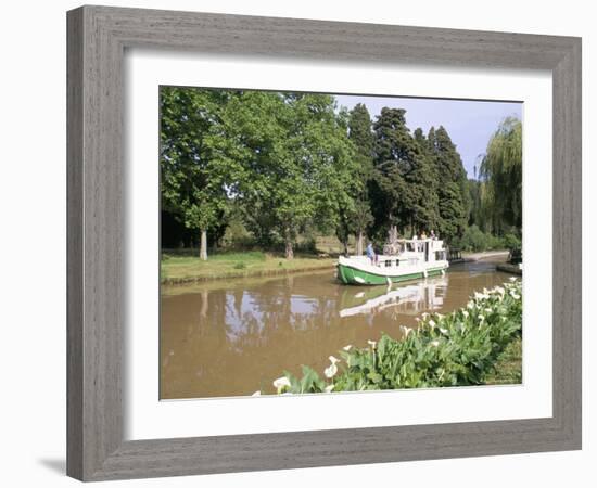 Port d'Homps, Canal Du Midi, Minervois Region, Languedoc Roussillon, France-Bruno Barbier-Framed Photographic Print