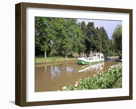 Port d'Homps, Canal Du Midi, Minervois Region, Languedoc Roussillon, France-Bruno Barbier-Framed Photographic Print