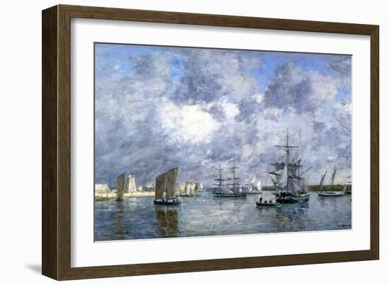 Port de Camaret-Eugène Boudin-Framed Giclee Print