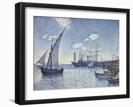 Port de Cette, Les Tartanes, 1892-Theo van Rysselberghe-Framed Giclee Print