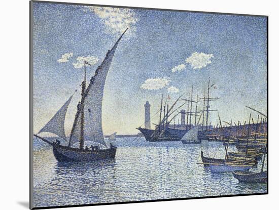 Port de Cette, Les Tartanes, 1892-Theo van Rysselberghe-Mounted Giclee Print