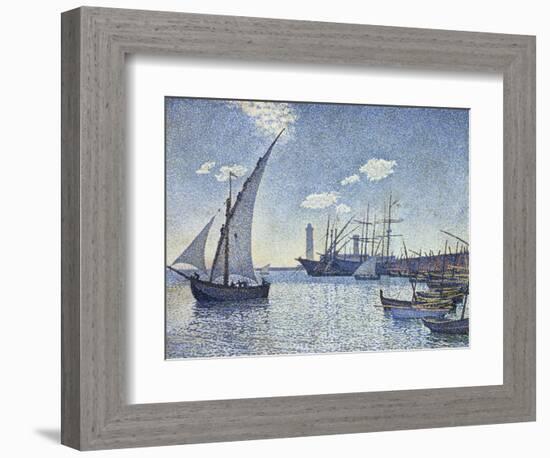 Port de Cette, Les Tartanes, 1892-Theo van Rysselberghe-Framed Giclee Print