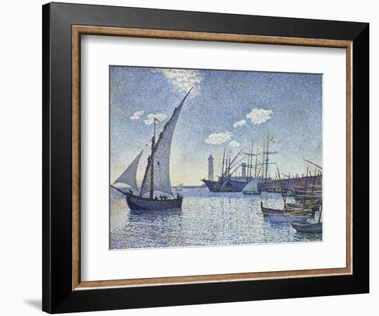 Port de Cette, Les Tartanes, 1892-Theo van Rysselberghe-Framed Giclee Print