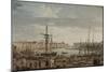 Port de Dieppe-Claude Joseph Vernet-Mounted Giclee Print