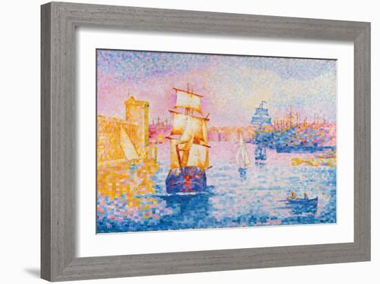 Port de Marseille. Ca. 1899-Henri Edmond Cross-Framed Giclee Print