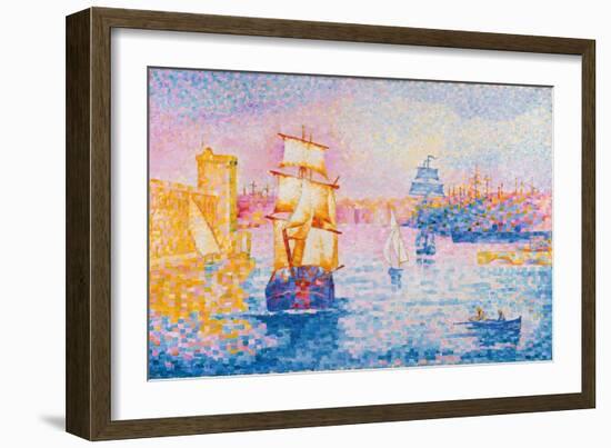 Port de Marseille. Ca. 1899-Henri Edmond Cross-Framed Giclee Print