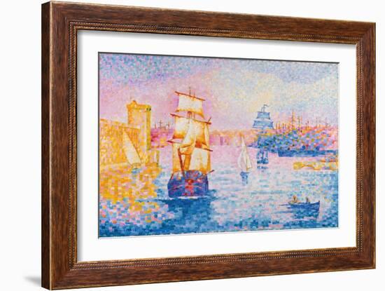 Port de Marseille. Ca. 1899-Henri Edmond Cross-Framed Giclee Print