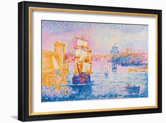 Port de Marseille. Ca. 1899-Henri Edmond Cross-Framed Giclee Print